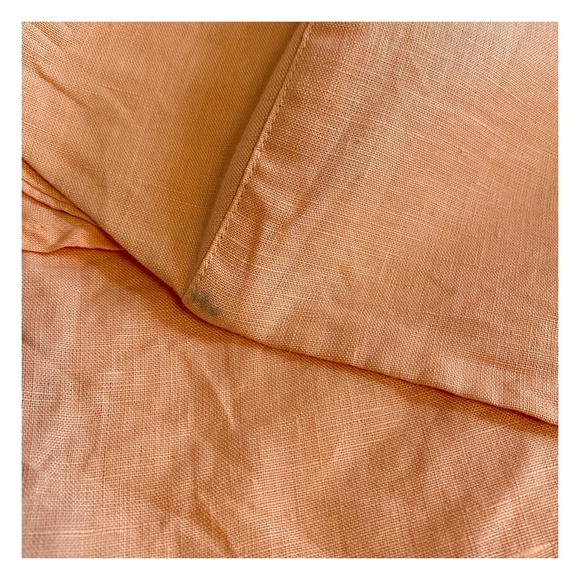 VINTAGE - PEACHY KEEN STRAPLESS LINEN DRESS sz. 8 - Picture 7 of 9